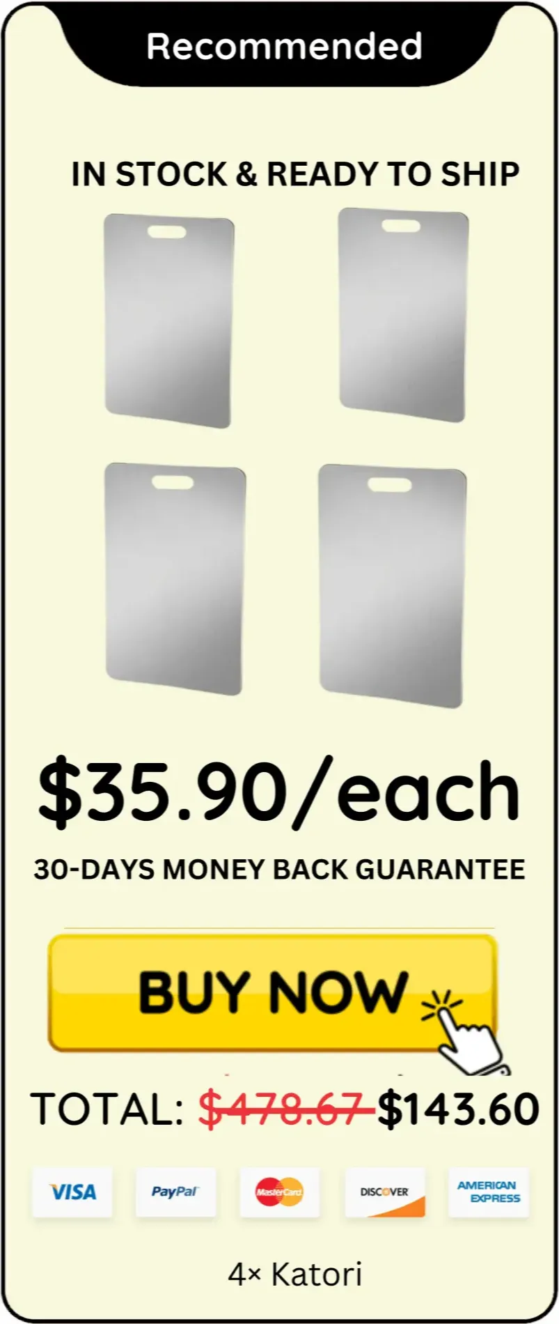 Katori Titanium Cutting Board best price
